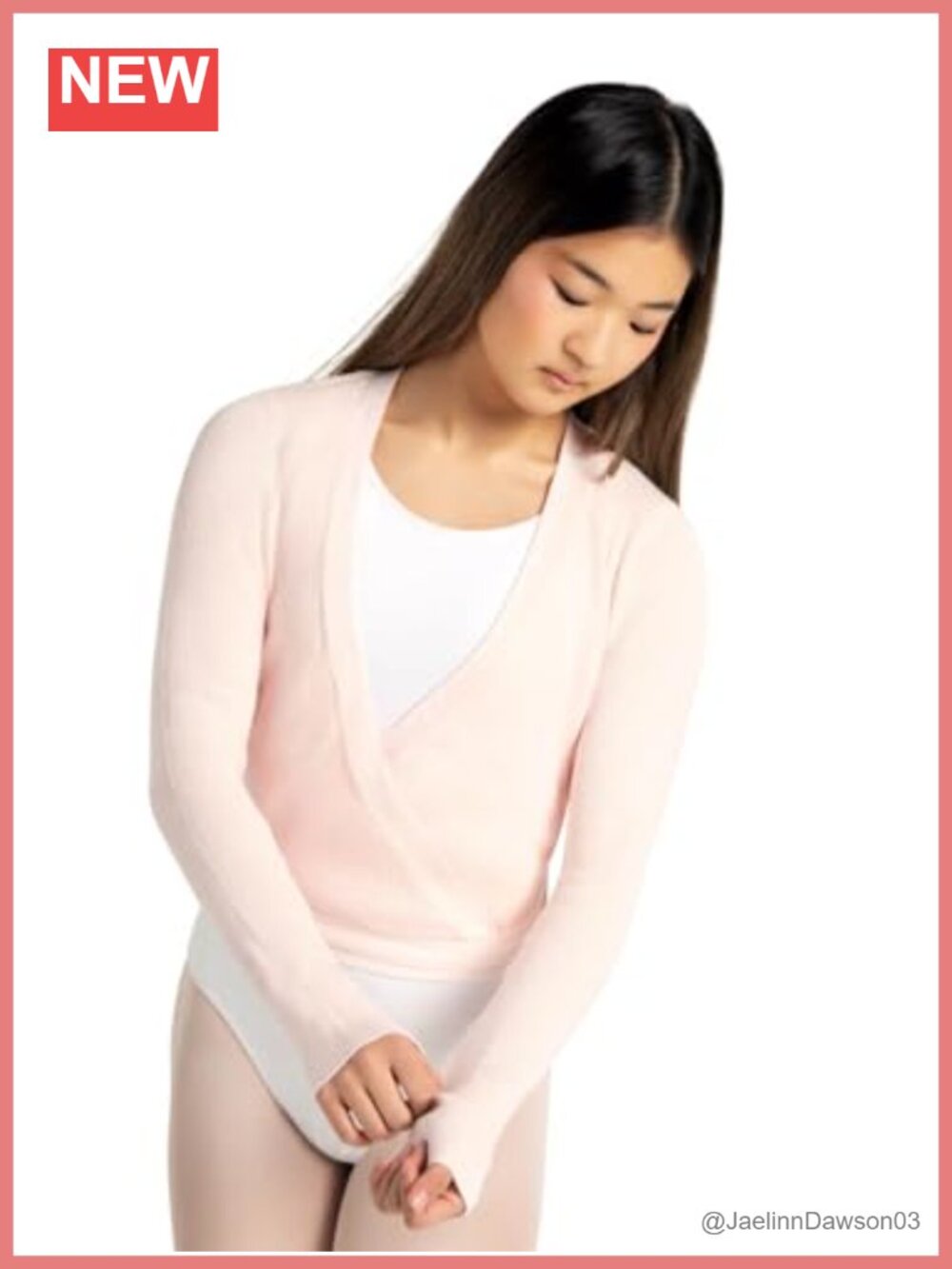 Capezio Ribbed Knit Long Sleeve Wrap Sweater Adult